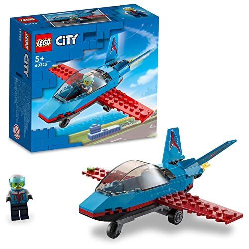 LEGO City 60323: Avión Acrobático, Juguete de Construcción con Mini Figura de Piloto