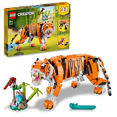 LEGO Creator 31129: Tigre Majestuoso, Panda Rojo o Pez Carpa