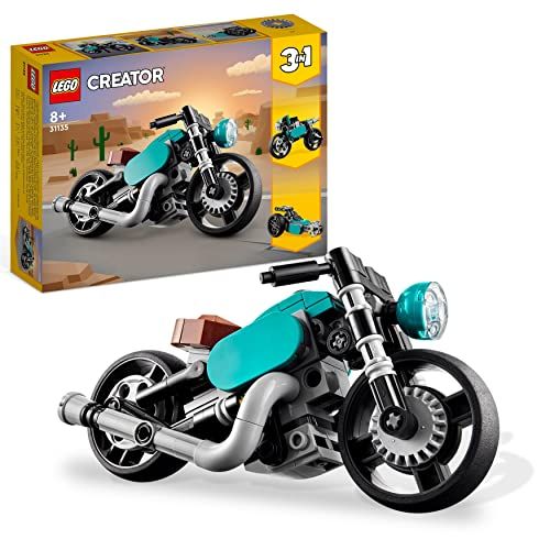 LEGO Technic 31135: Creator 3 en 1 Moto Clásica, Bici Callejera o Coche Dragster